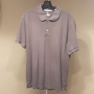 Men's L GAP Gray Short-Sleeved Cotton-Pique Polo T